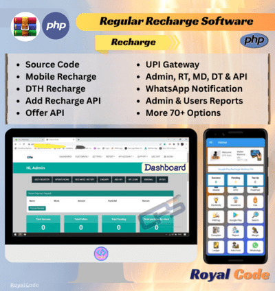 RYL101 Regular Recharge Software (Source Code and Database, PHP Ci, CSS & HTML) Make a Multi Recharge Company CPS Company