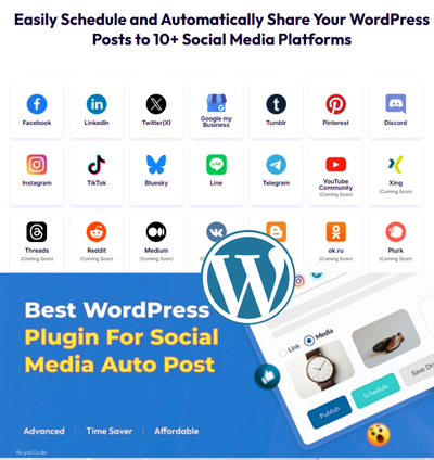 WP102 Bit Social Pro WordPress Plugins. Social Media Scheduler and Auto Poster Plugin