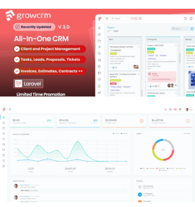CRM - Laravel Project Management