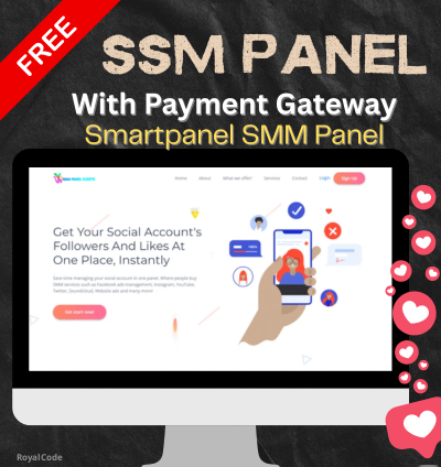 RYL112 Smartpanel SMM Panel Script With Paytm Payment Gateway Complete Source Code
