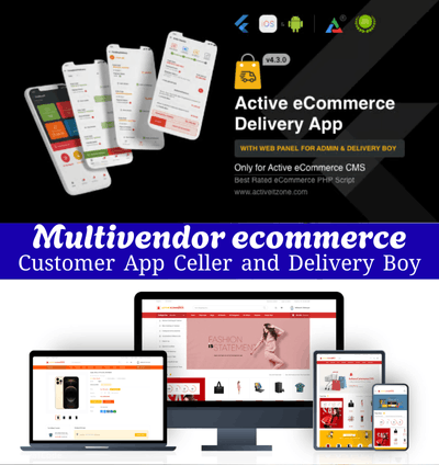 RYL118 Multivendor Shopping App and Web. Active eCommerce CMS App and Web Source Code